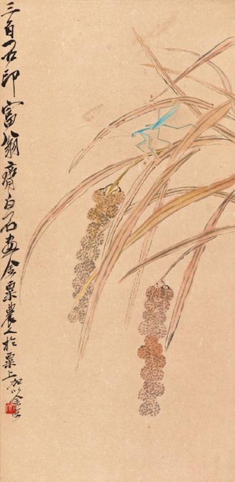 Millet and Mantis by Qi Baishi