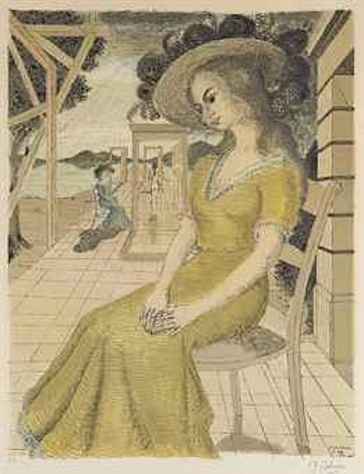 Anne songeuse (Jacob 7) by Paul Delvaux