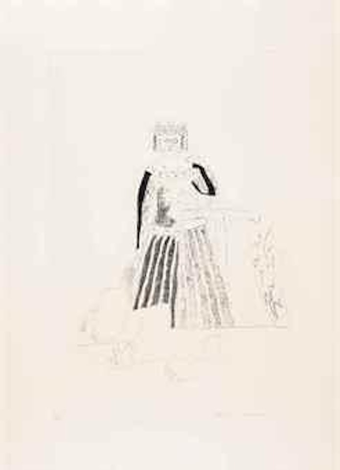 The rescued Princess, Planche 33 issue de Old Rinkrank, Six Fairy Tales from the Brothers Grimm (Scottish Art Council 102 ; Tokyo 99) by David Hockney