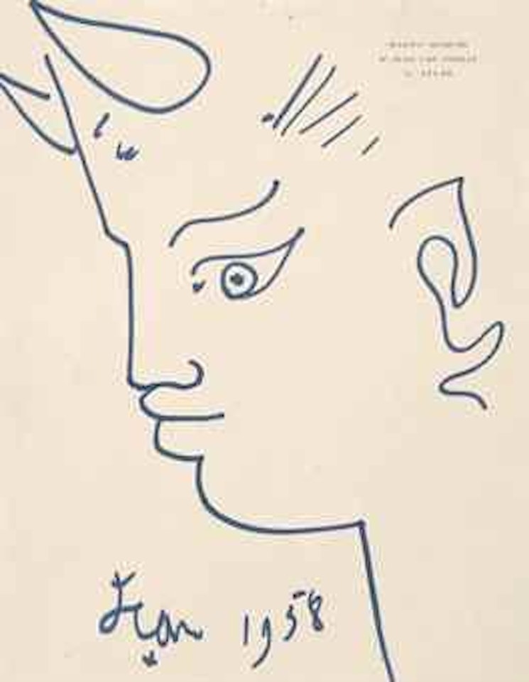 Tête de faune by Jean Cocteau