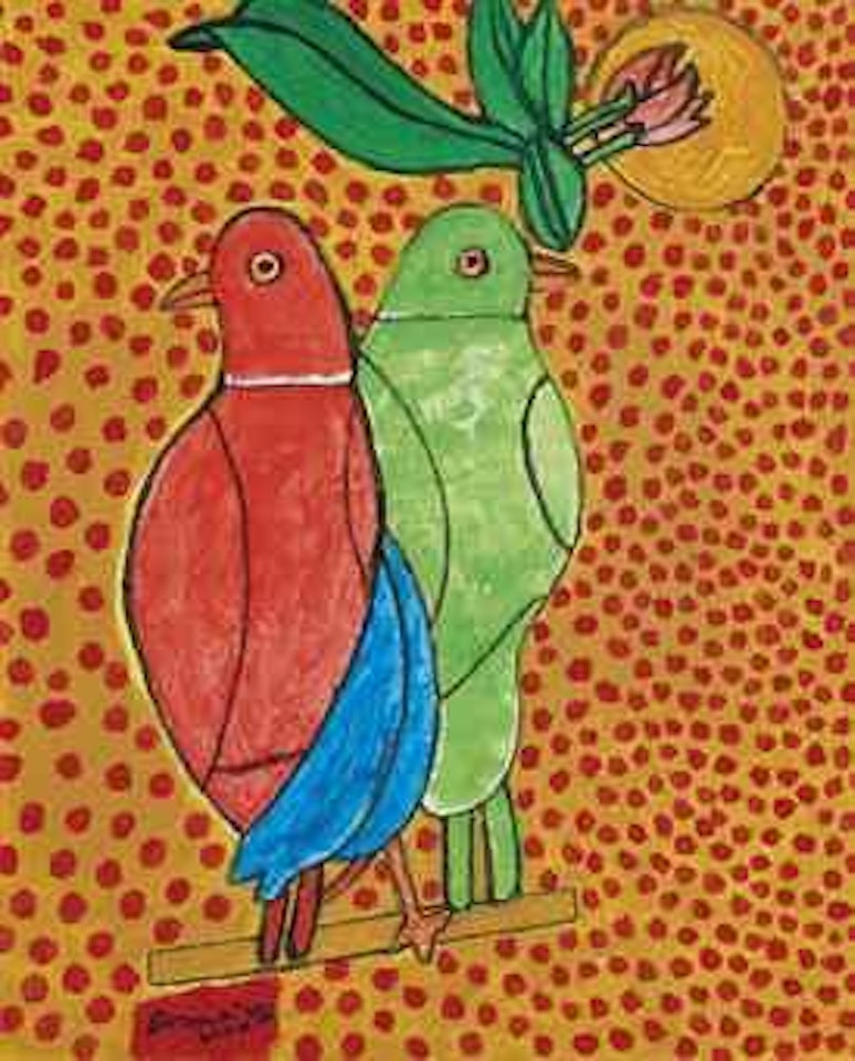 Deux perroquets by Corneille