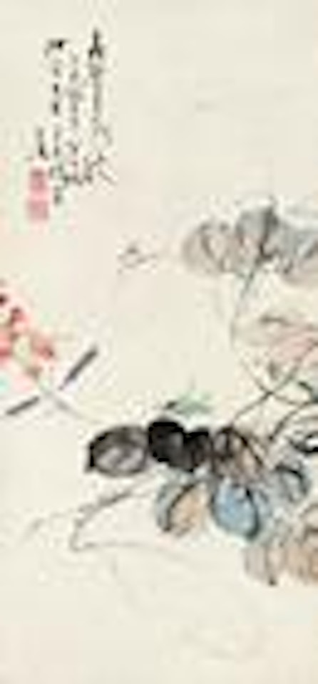 Grasshopper and Legume by Wang Xuetao