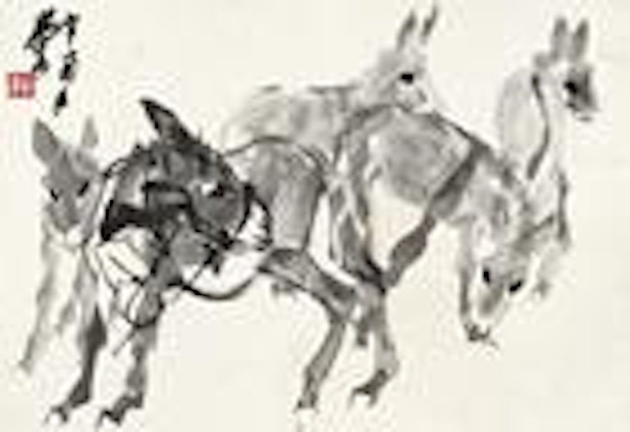 Donkeys by Huang Zhou