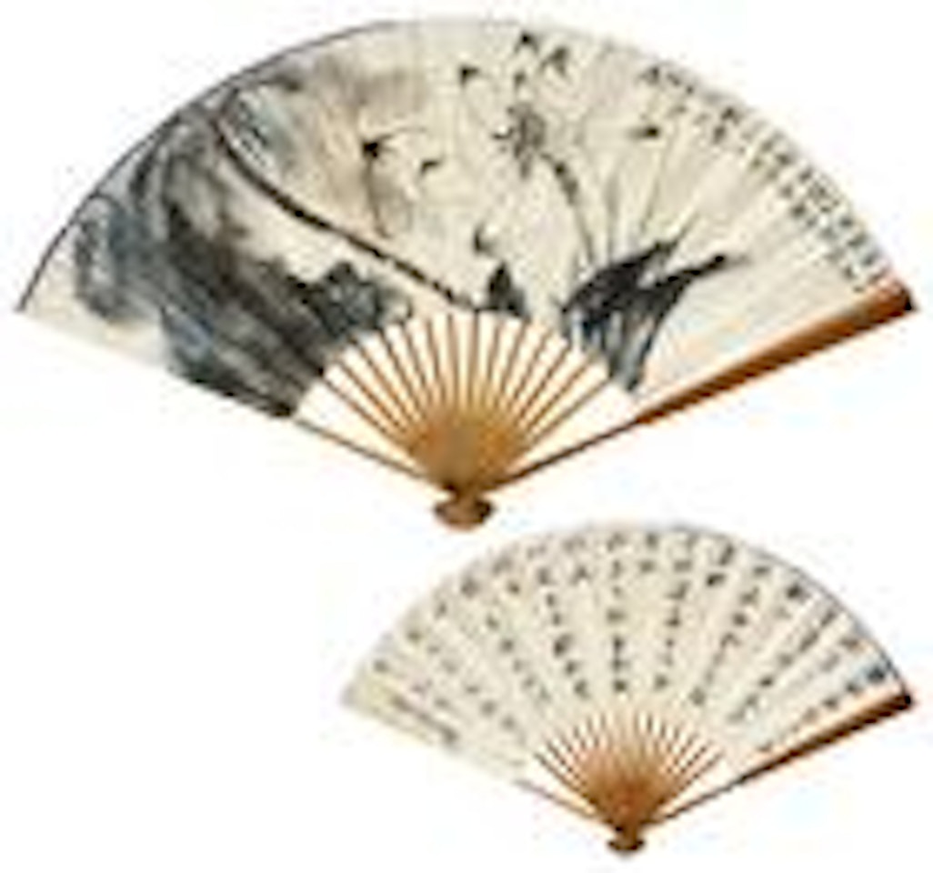 Lotus, Calligraphy by Zhang Daqian