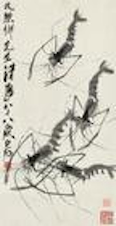 Shrimps by Qi Baishi
