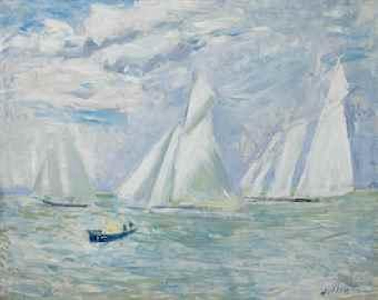Regatta at Cowes by Paul César Helleu