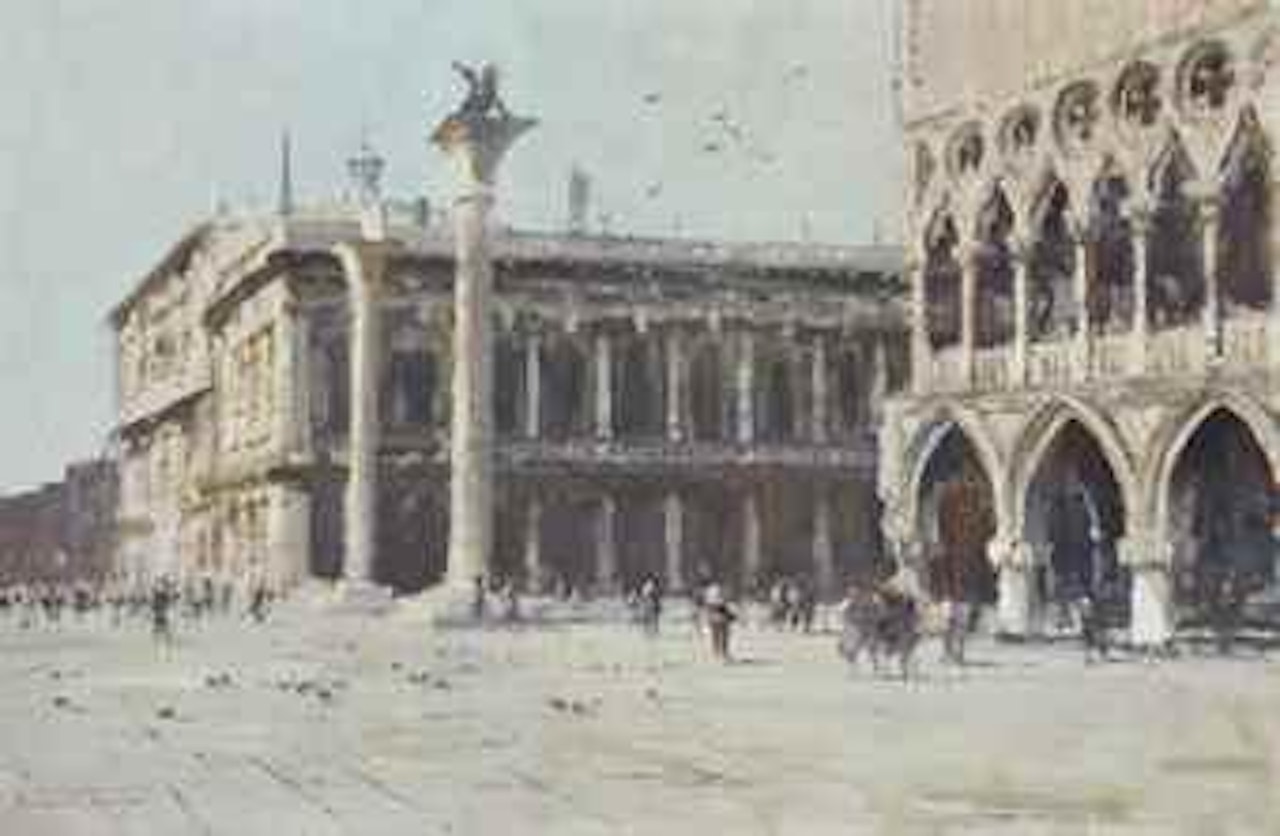The Sansovino Library, Venice by Edward Seago