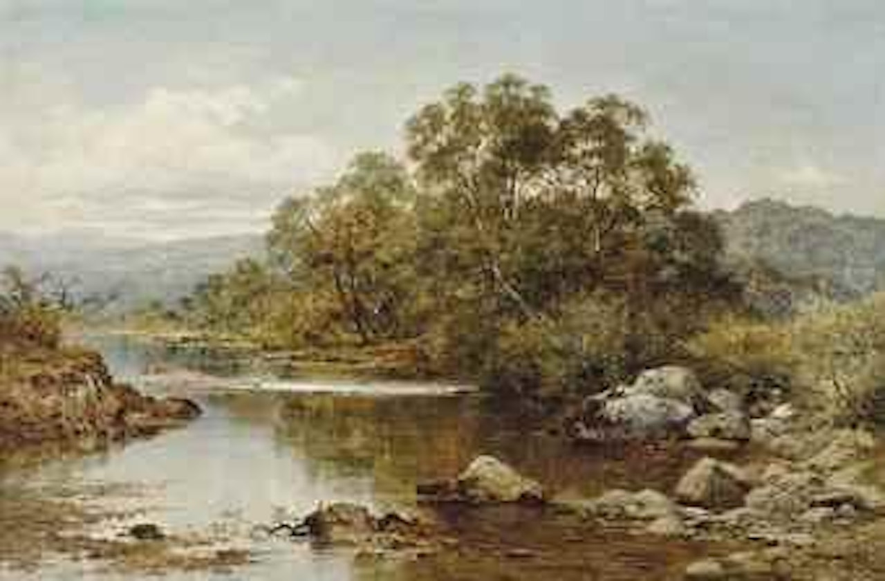 On the Llugwy by Benjamin Williams Leader