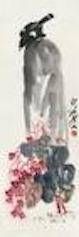 Begonia and Starlings by Qi Baishi