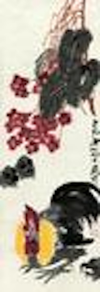 Begonia and Fowls by Qi Baishi