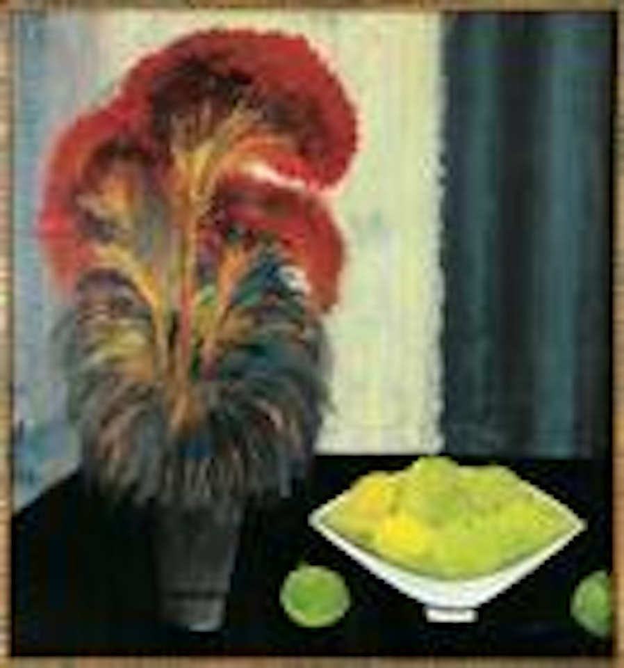 Cockscomb and still life by Lin Fengmian