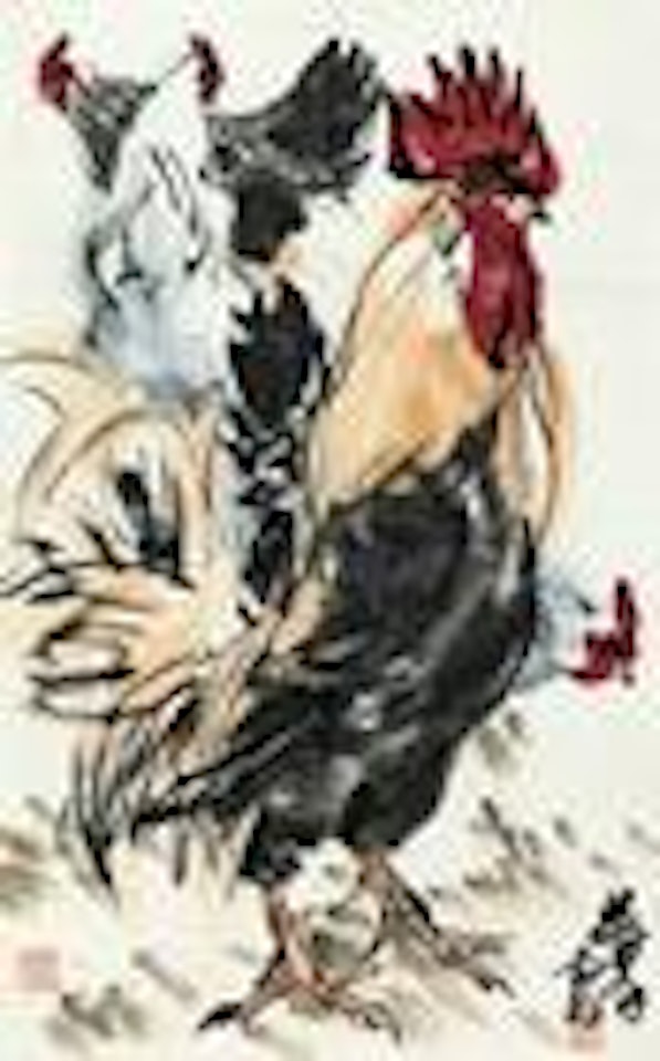 Roosters by Huang Zhou