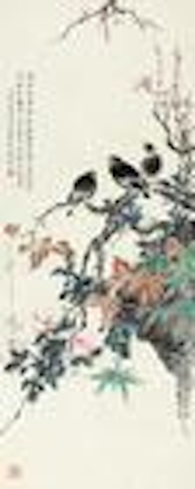 Flowers and birds by Yan Bolong