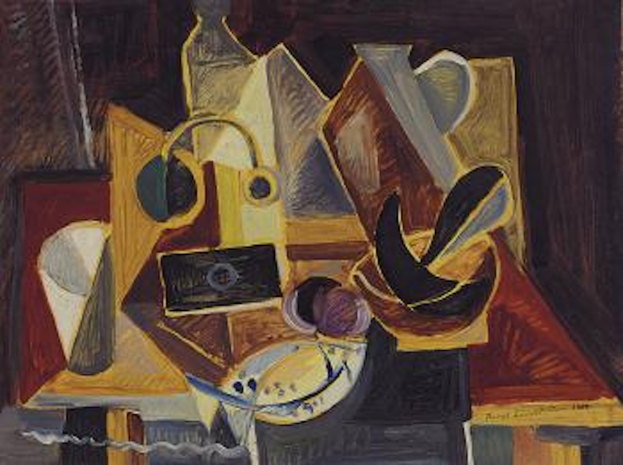 Still life by Bengt Lindstrom
