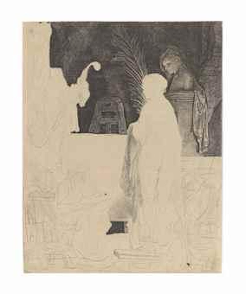 The Artist drawing from a Model by Attributed to Rembrandt Harmensz van Rijn