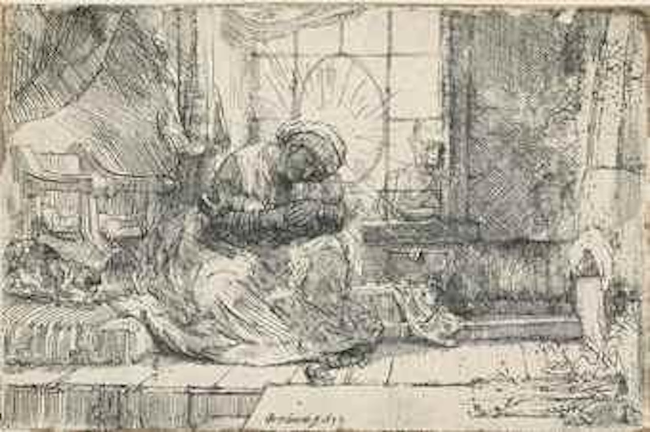 The Virgin and Child with the Cat and the Snake by Attributed to Rembrandt Harmensz van Rijn