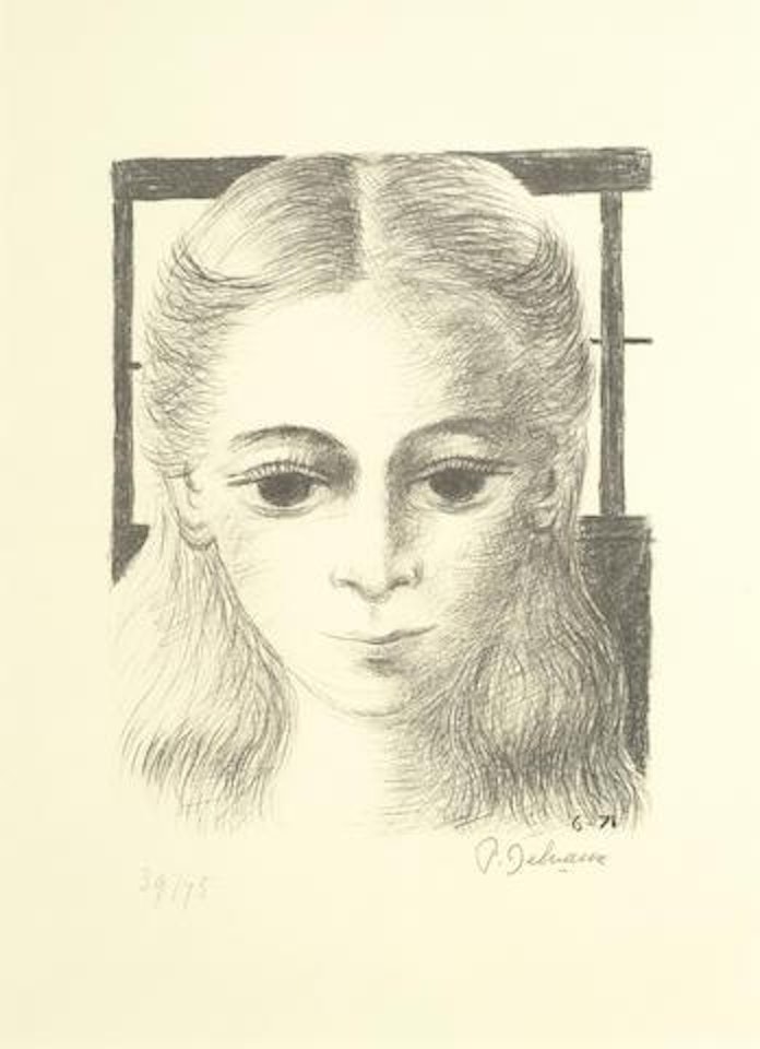 Anne, Full Face (Jacob 49) by Paul Delvaux