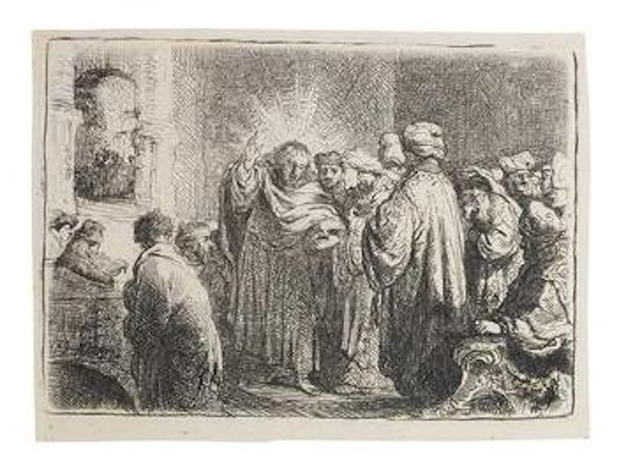 The Tribute Money by Attributed to Rembrandt Harmensz van Rijn
