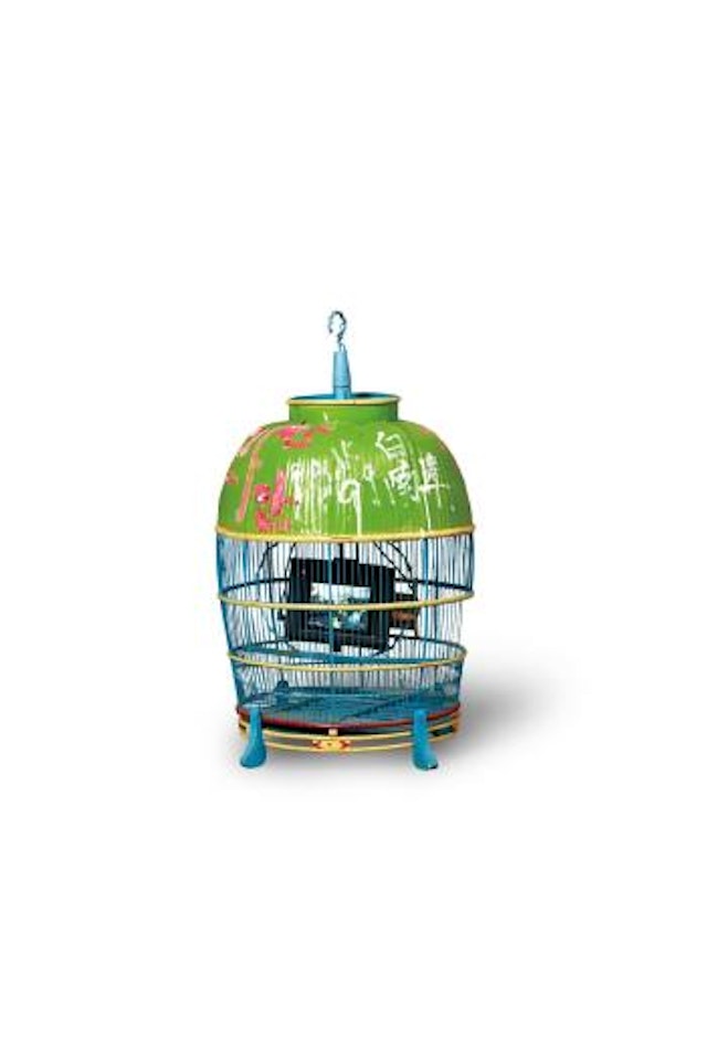 Cage in cage by Nam June Paik
