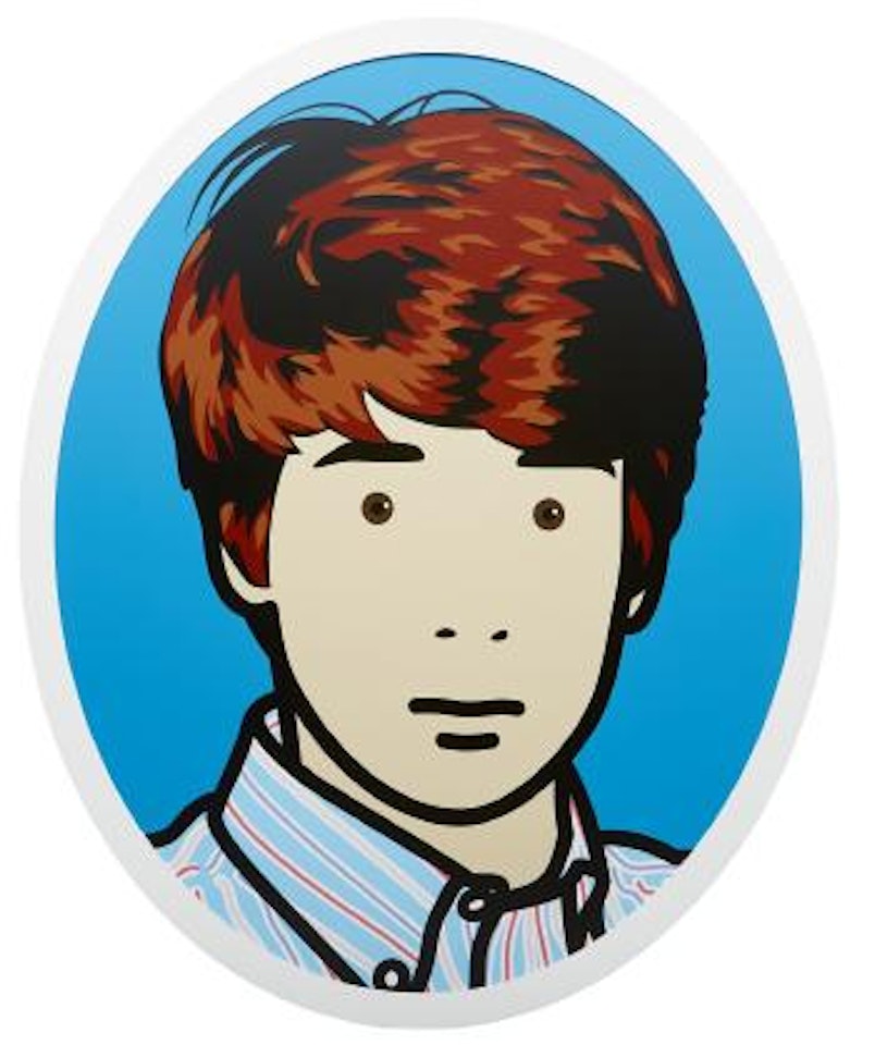 Carlos, schoolboy by Julian Opie