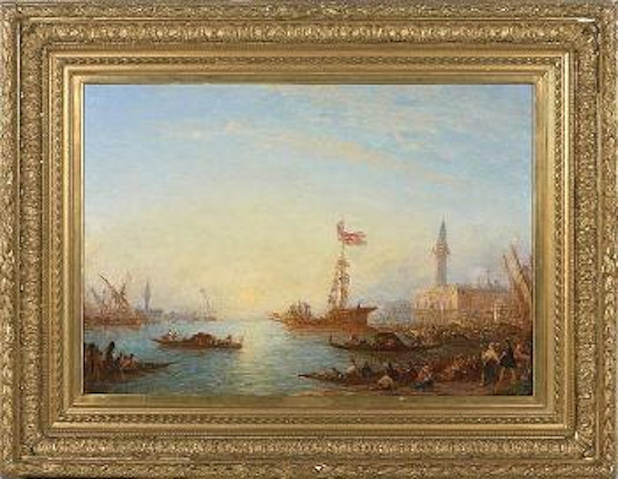 Le Bucentaure, jour de fête à Venise by Félix Ziem