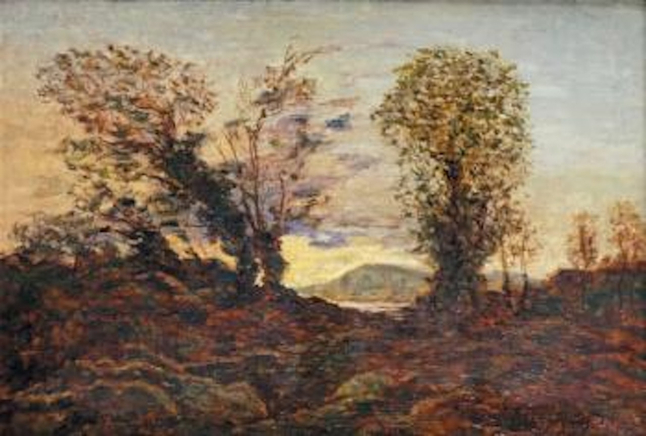 Paysage de rivière by Henri Harpignies