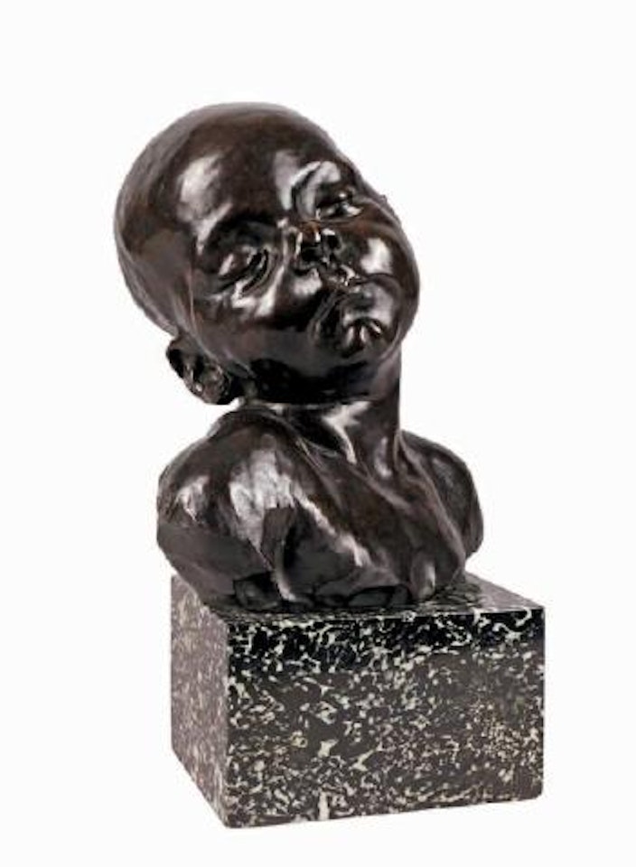 Buste de bébé endormi by Aime Jules Dalou