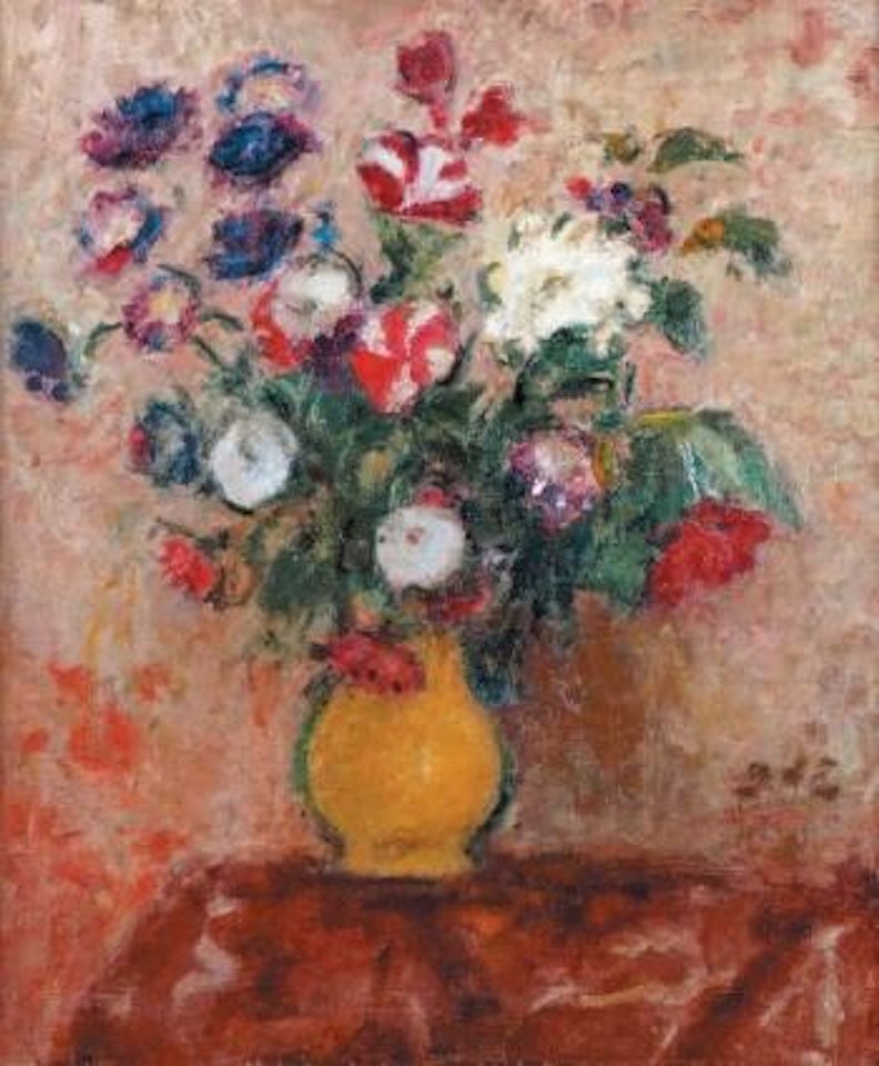 Vase d'anémones by Georges d’Espagnat