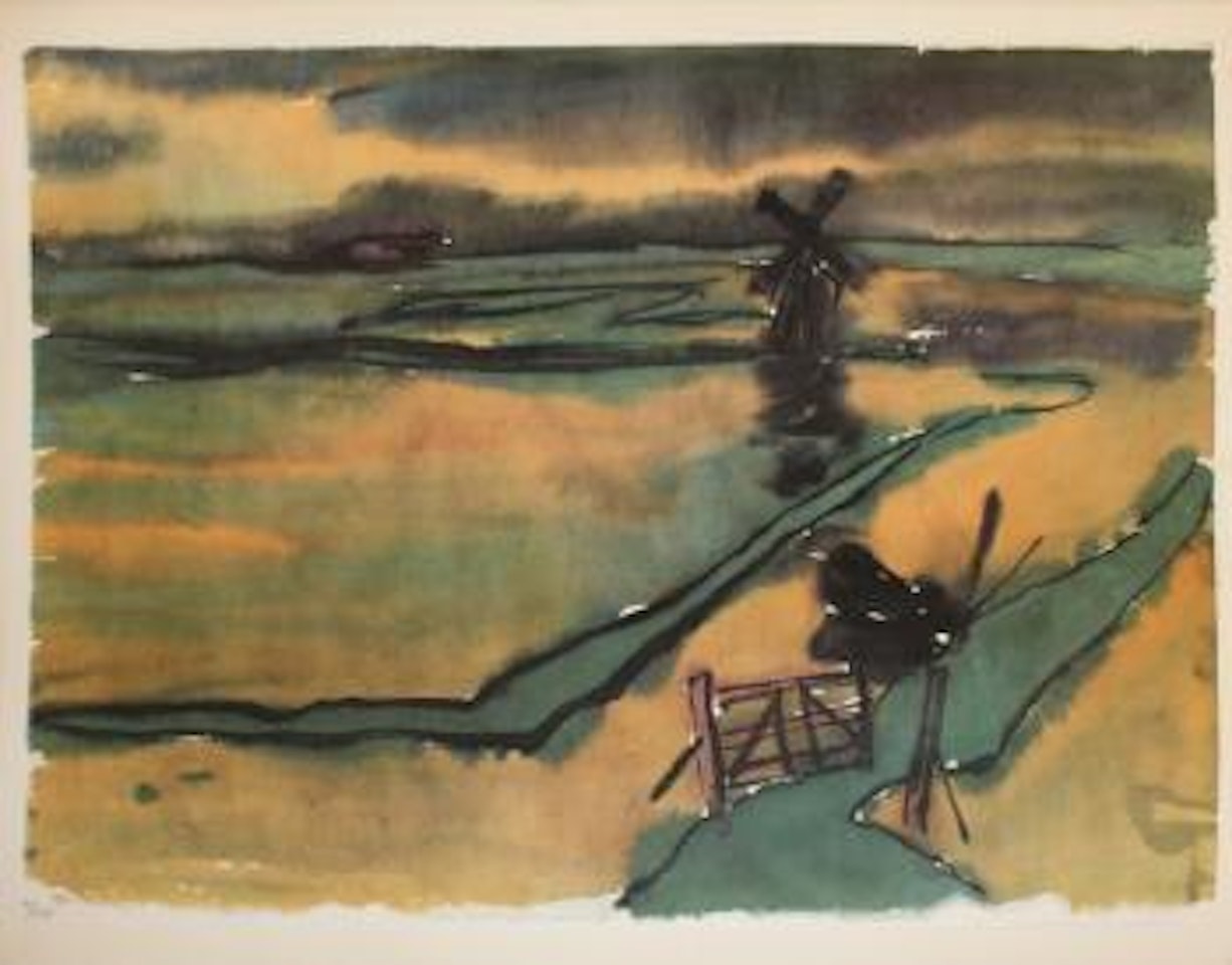 Untitled watercolor by Emil Nolde