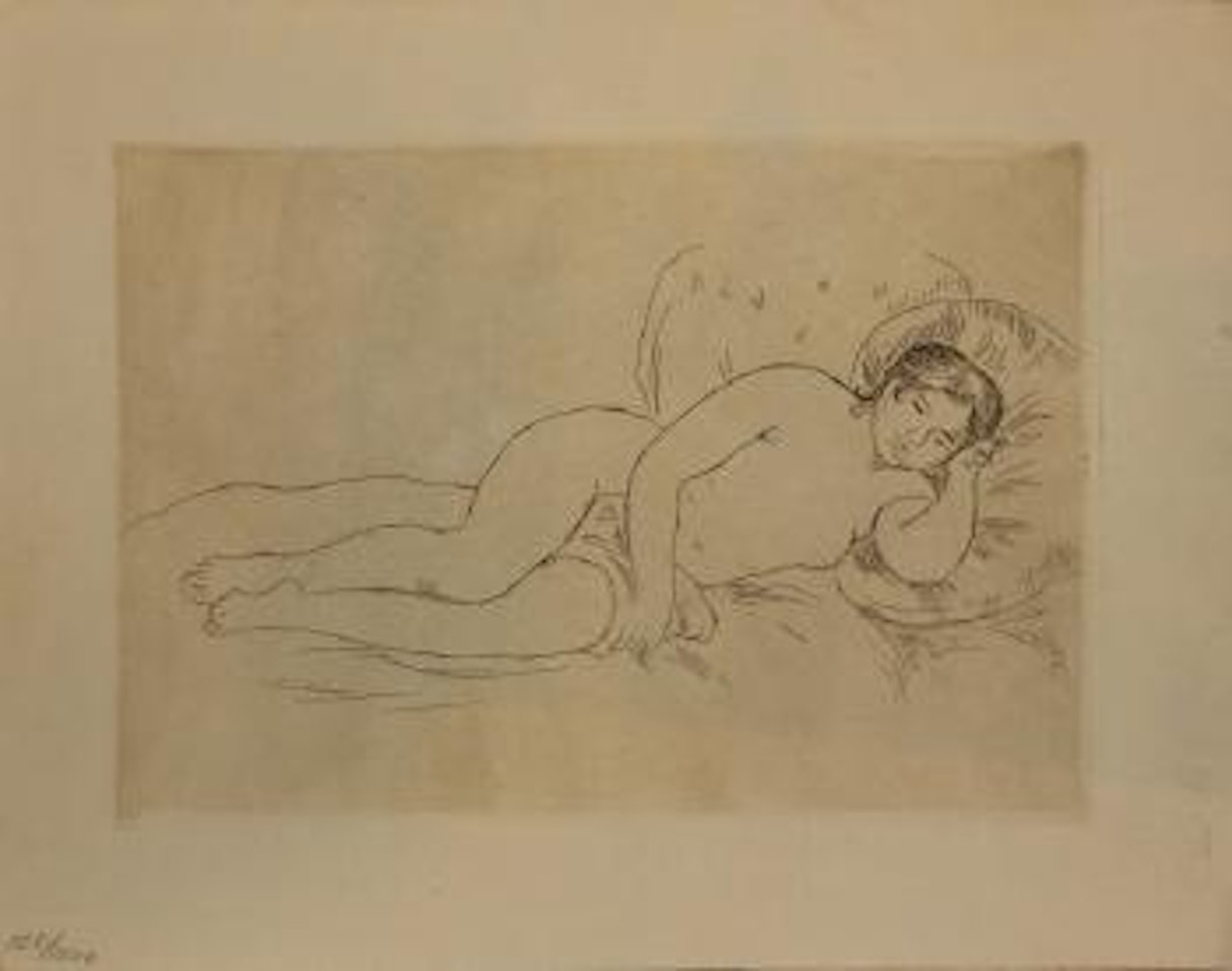Femme Nue Couche (Tourne a Droite) by Pierre-Auguste Renoir