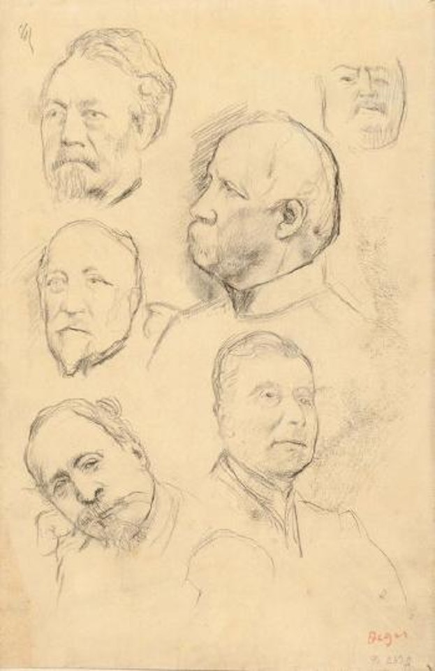 Napoléon III et les maréchaux: Canrobert, Niel, Bazaine et Mac-Mahon by Edgar Degas