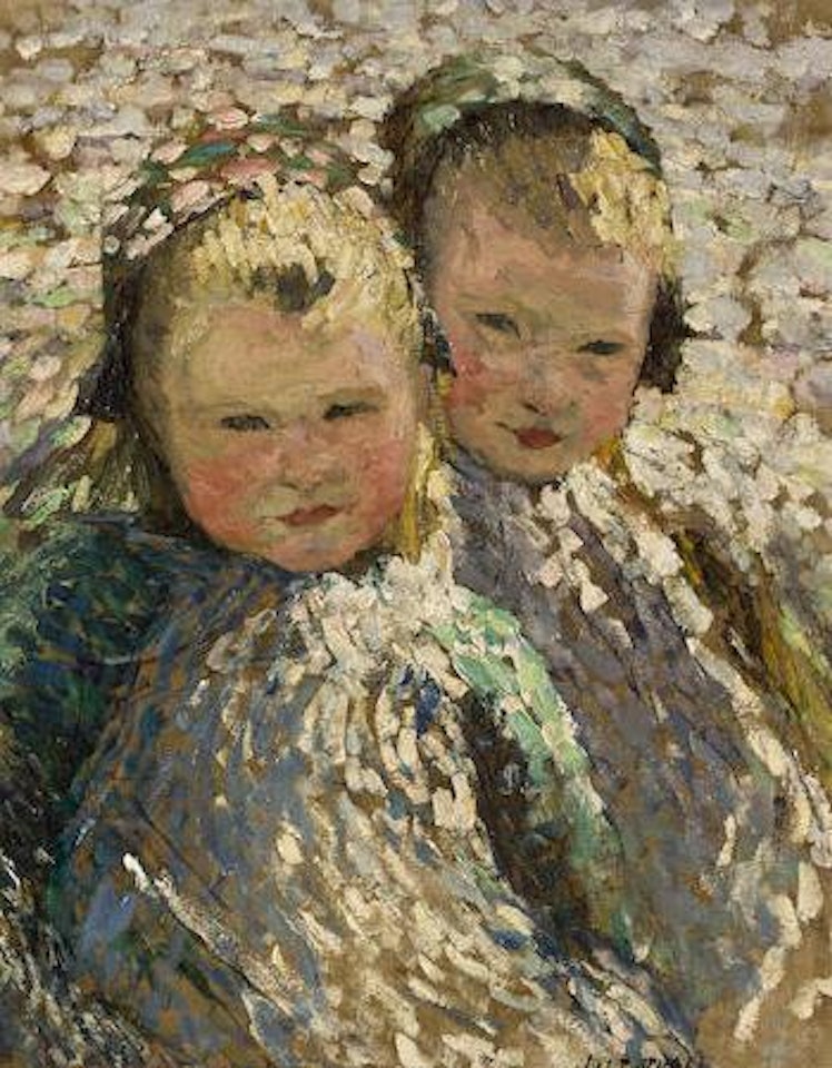 Two children by Joseph Raphael