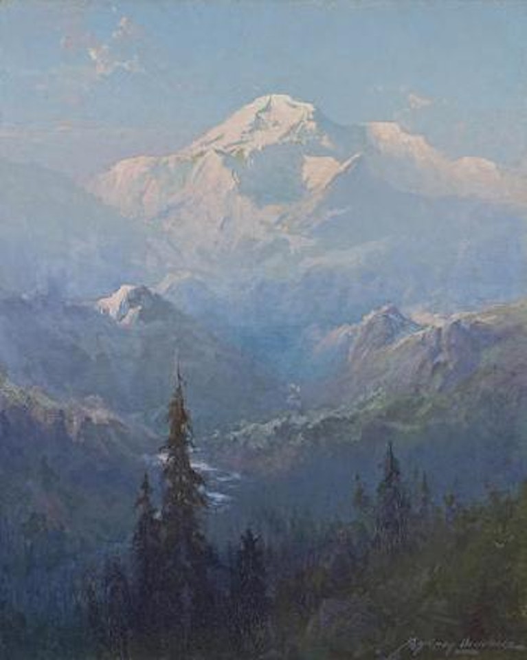 A golden afternoon, Mount McKinley National Park, Alaska by Sydney Mortimer Laurence