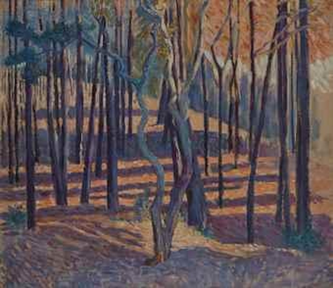 Étude pour L'air du soir, pins et sous-bois by Henri Edmond Cross