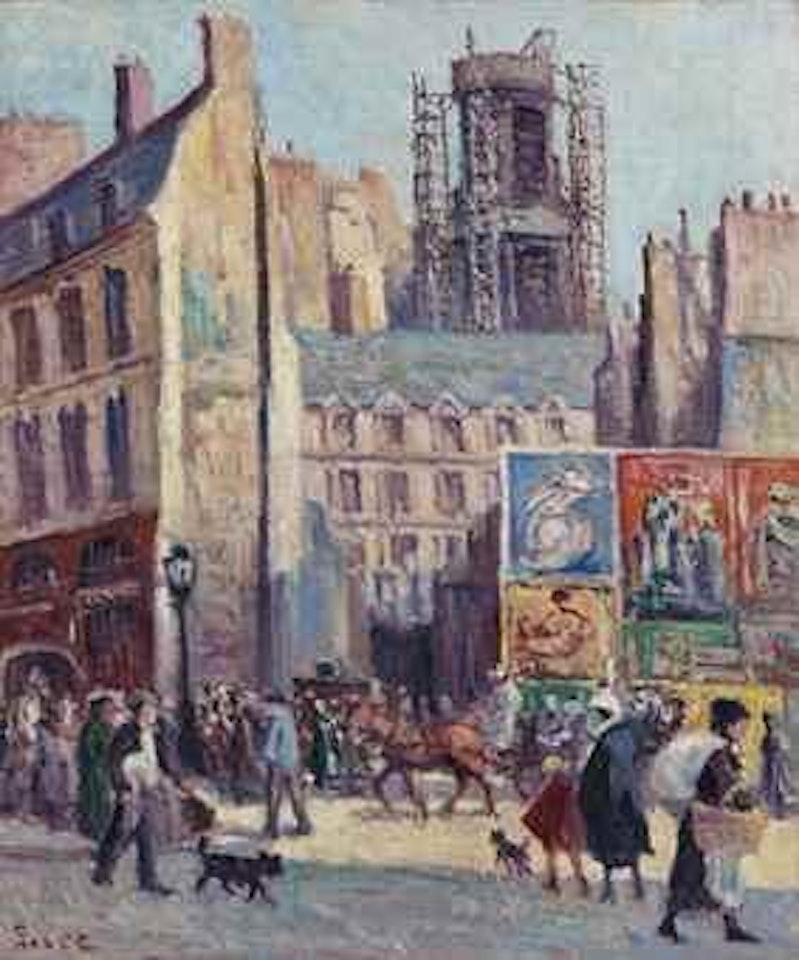 Vue de Paris, les affiches by Maximilien Luce