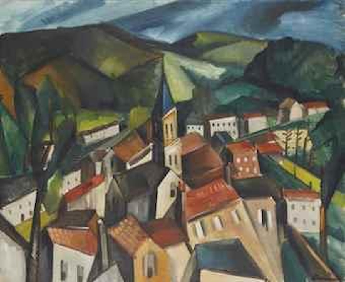 Le bourg dans la vallée by Maurice de Vlaminck