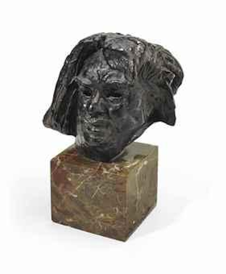 Tête de Balzac, dernier état, version au col coupé derrière l'oreille by Auguste Rodin