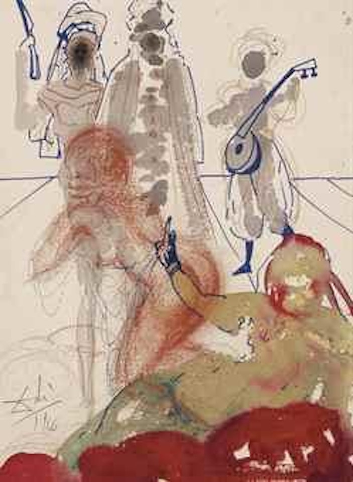 Danseuse devant le sultan by Salvador Dali