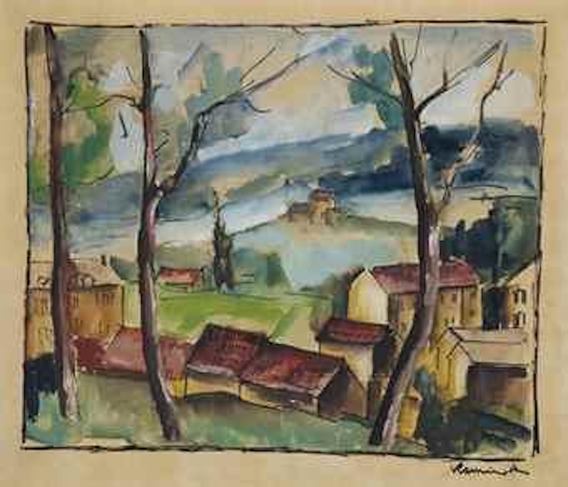 Vue de village by Maurice de Vlaminck