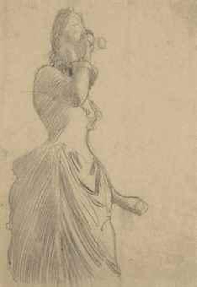 Femme aux jumelles by Gustav Klimt