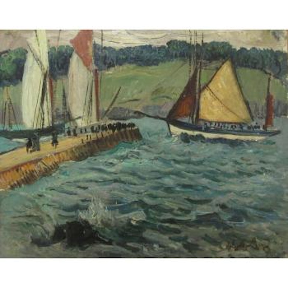 Fishing Boat Returning, Evening by Hayley Lever