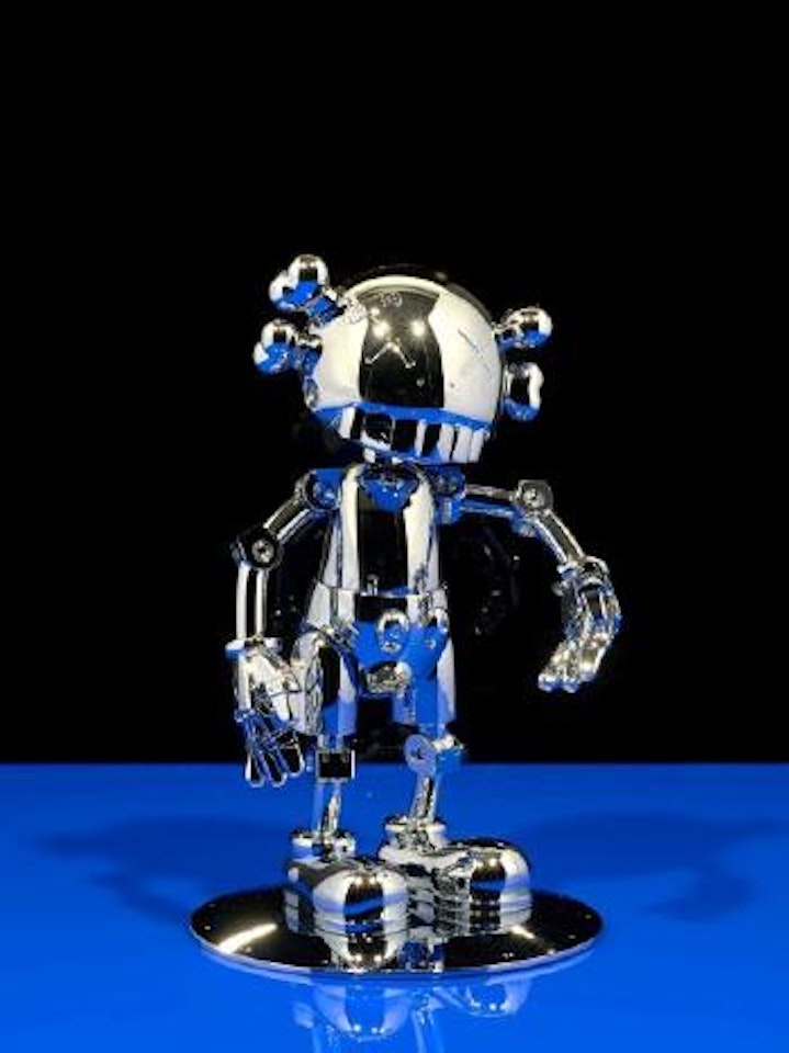 No future companion (Silver chrome) by Hajime Sorayama by Kaws