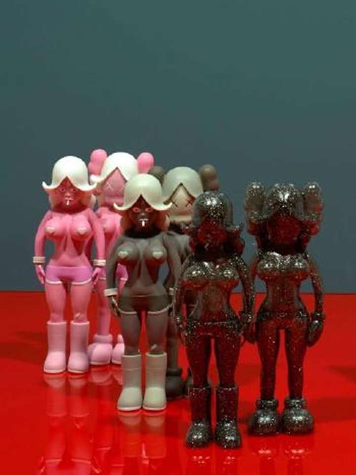 The twins, 3 series (rose); The twins, 3 series (marron); The twins, 3 series (glitter) by Kaws by Kaws