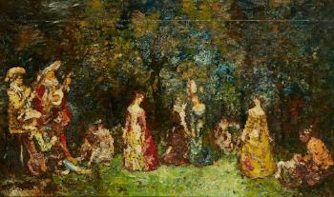 La danse by Adolphe Monticelli