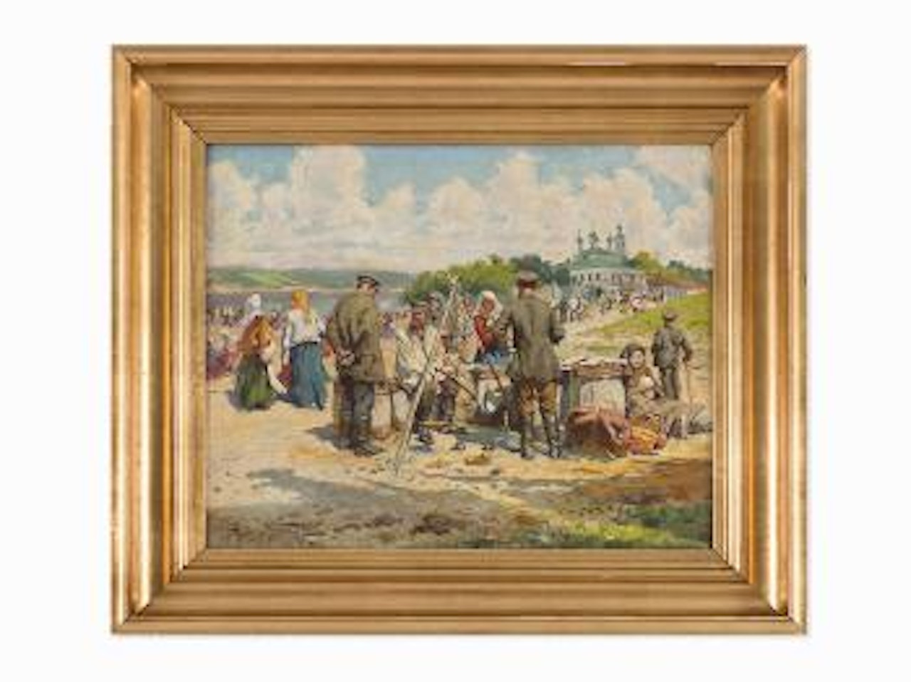 Market Day in Pylos by Alexander W. Makowski