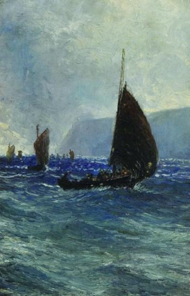 Shipping in windy weather by Alfred Stevens