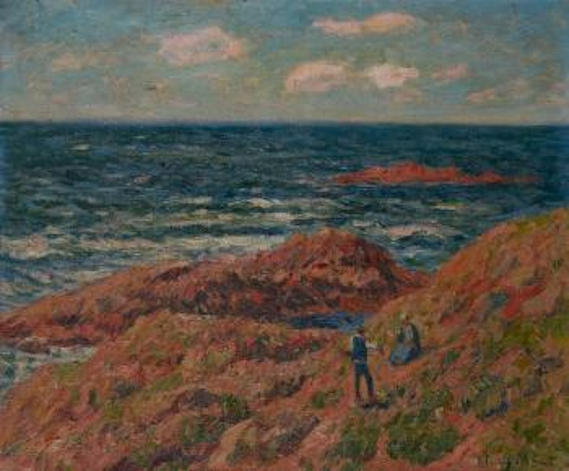 Le pêcheur en bonne compagnie vers Doelan by Henry Moret