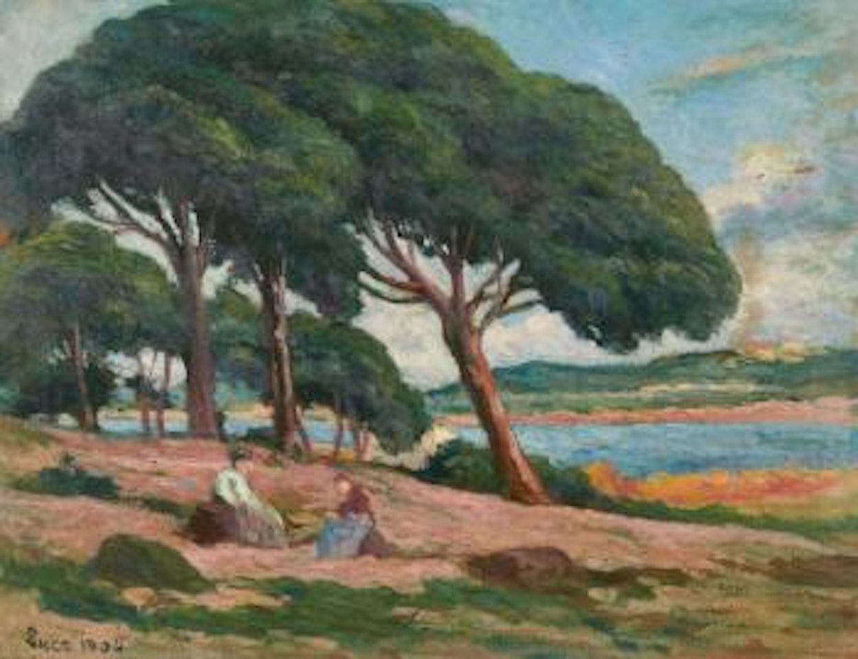 Saint Tropez, pins parasols by Maximilien Luce