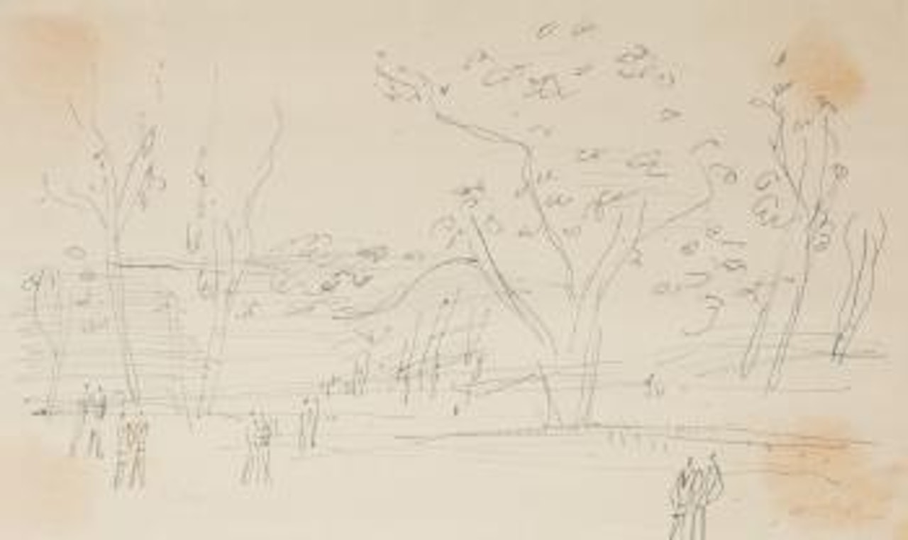 Promeneurs au bois by Jean Dufy
