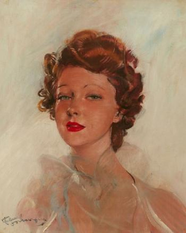 Portrait de jeune femme by Jean Gabriel Domergue